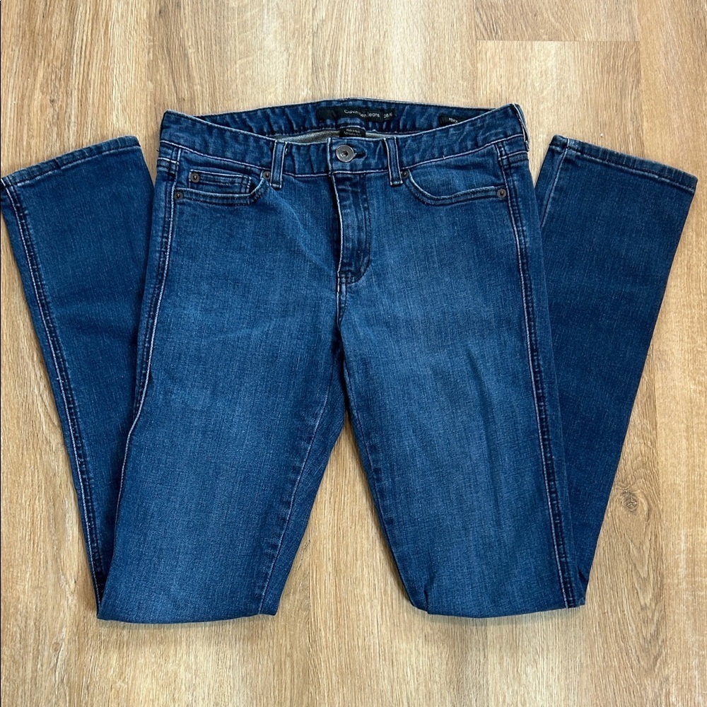 Calvin Klein Jeans Women's Strauss- Dark Blue Pencil cut